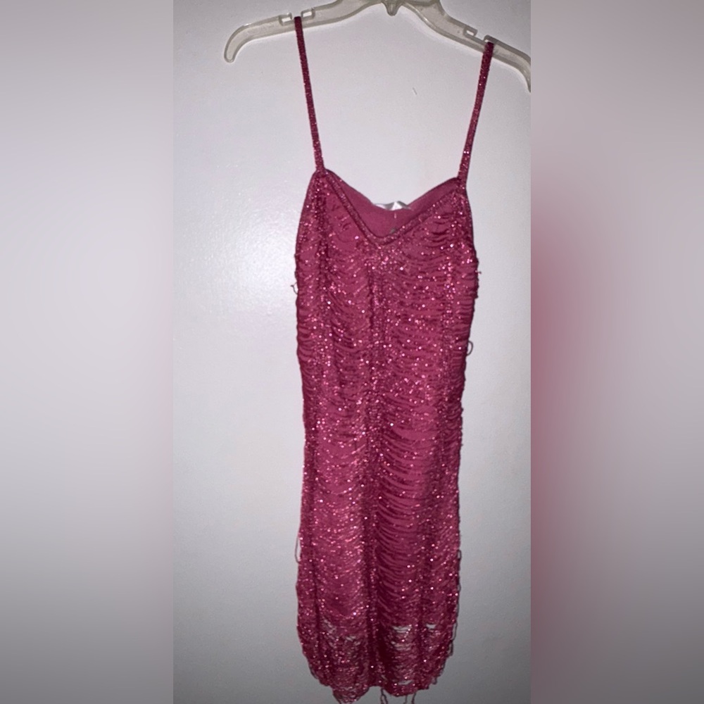 Elegant Pink Mini Dress